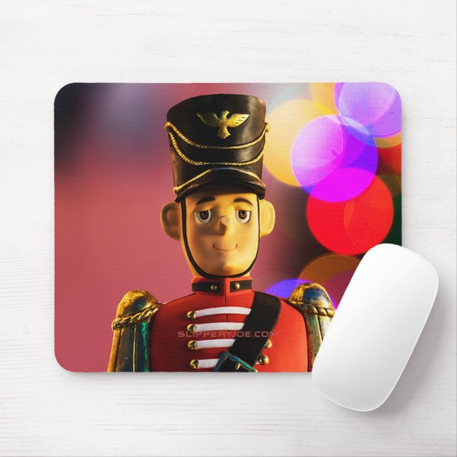 Tapis De Souris figurine de soldat de jouets de Noël SlipperyJoe g (Avec souris)