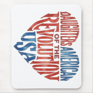 Tapis De Souris Filiation de la Révolution américaine Ancêtre DAR