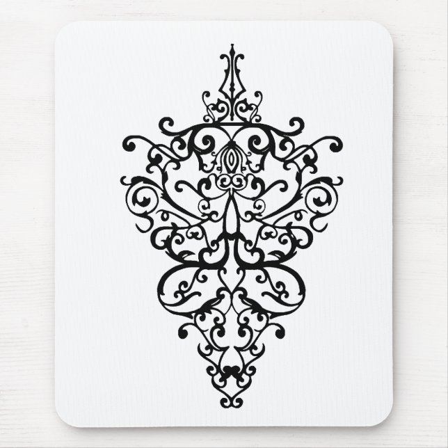 Tapis De Souris Filigree noir (Devant)