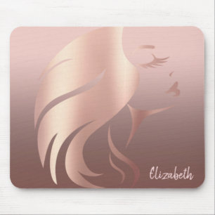 Tapis De Souris Fille à la silhouette tendance - Personnalisé