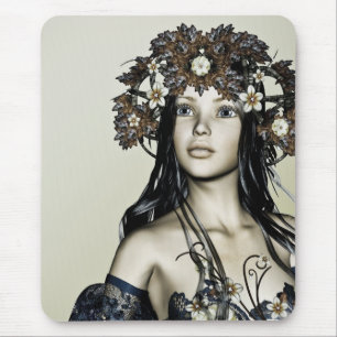 Tapis De Souris Fille d'automne