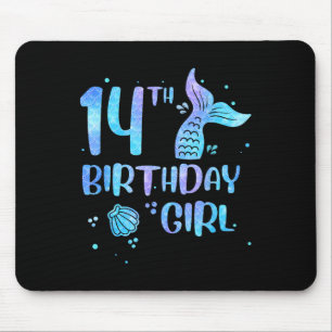 Tapis De Souris Fille de 14 ans Mermaid 14 ans Enfants Retour à l'