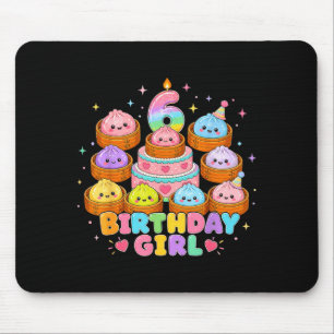 Tapis De Souris fille de 6 ans anniversaire kawaii anime dumpling