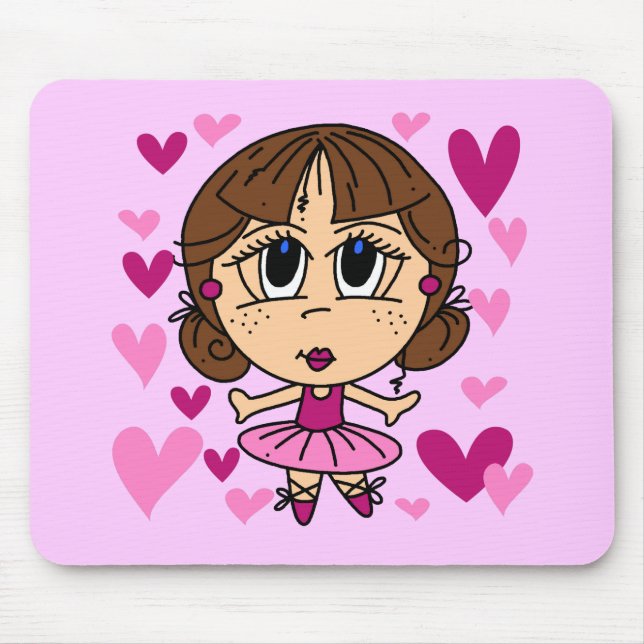 Tapis De Souris Fille de ballerine (Devant)