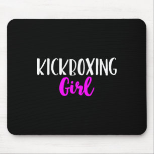 Tapis De Souris Fille de kickboxing Femmes Drôle Kickbox Cadeau Mi