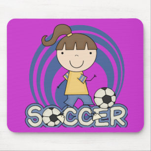 Tapis De Souris Fille de sports - T-shirts et cadeaux du football