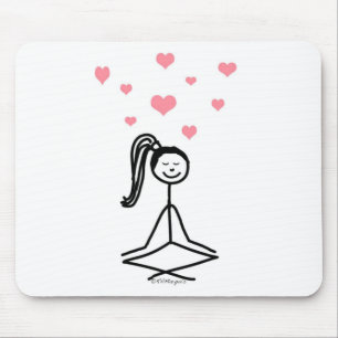 Tapis De Souris Fille de yoga