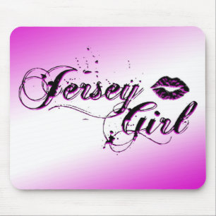 Tapis De Souris Fille du Jersey de nouveau à l'école Mousepad