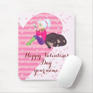 Tapis De Souris Fille Être amoureuse
