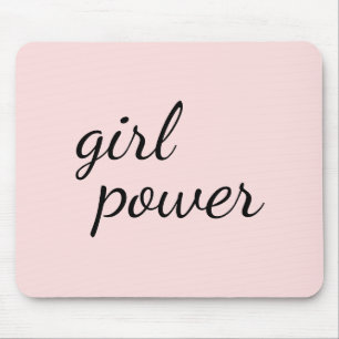 Tapis De Souris Fille Gang Fille Puissance Féminisme Moderne Rose