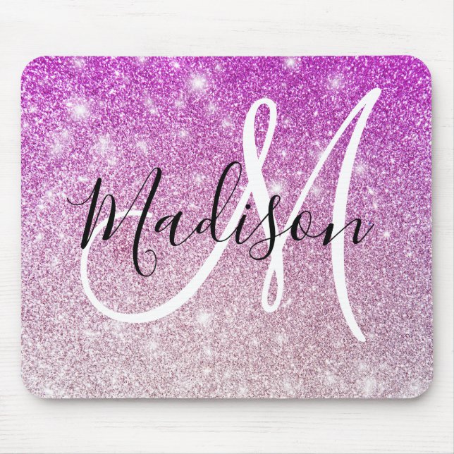 Tapis De Souris Fille & Glam Purple Parties scintillant Étincelles (Devant)