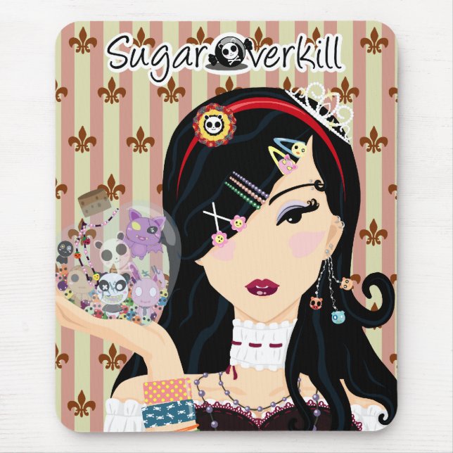 Tapis De Souris Fille Mayumi de Harajuku (Devant)
