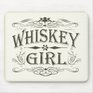 Tapis De Souris Fille rustique de whiskey