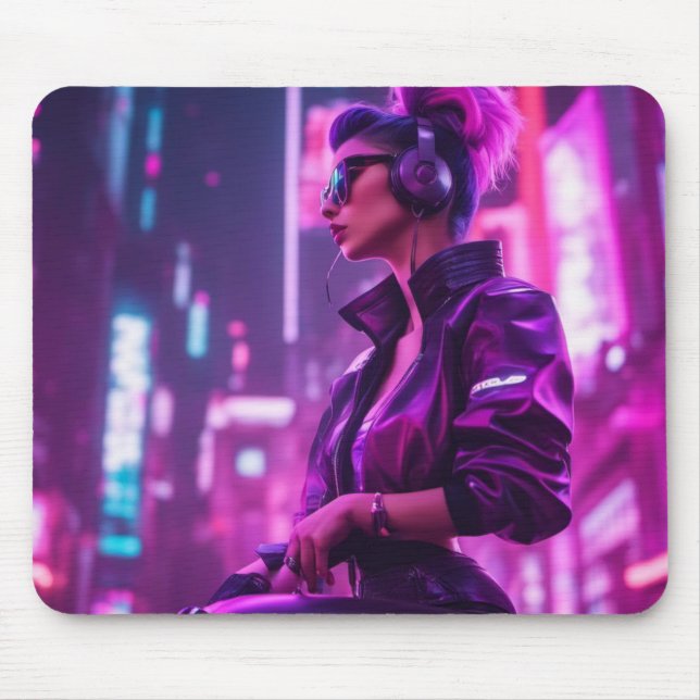 Tapis De Souris Fille Scifi (Devant)