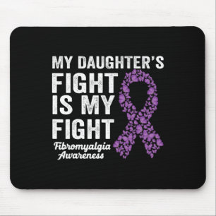 Tapis De Souris Filles combat est mon combat violet fibromyalgie A