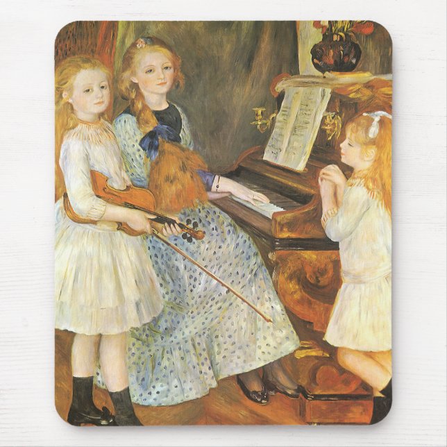 Tapis De Souris Filles de Catulle Mendes par Pierre Renoir (Devant)