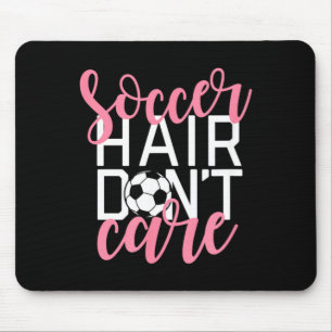 Tapis De Souris Filles de footballeur étoile cheveux peu importe