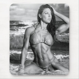 Tapis De Souris Filles féminines chaudes de forme physique