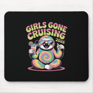 Tapis De Souris Filles Hippies de la Paresse en Croisière Vacances