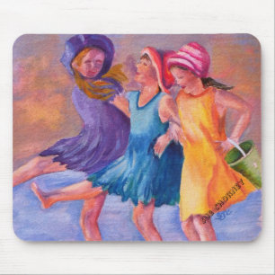 TAPIS DE SOURIS FILLETTES DE PLAGE MOUSEPAD