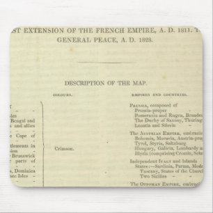 Tapis De Souris Fin de la paix générale 1828 après JC