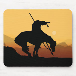 Tapis De Souris Fin de la souris Silhouette de la piste