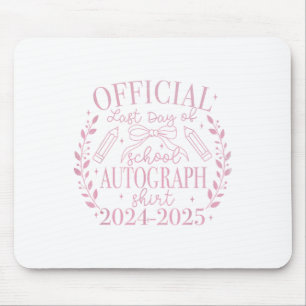 Tapis De Souris Fin De L'Année Autographes 2024-2025 Dernier Jour