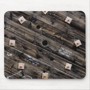 Tapis De Souris Fin du réservoir de fils industriels en bois