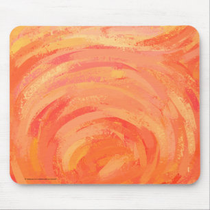 Tapis De Souris Fire Lake Orange Swirl