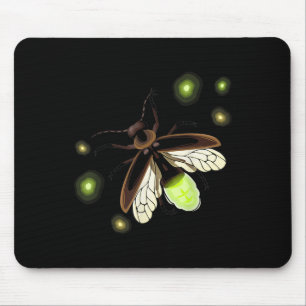 Tapis De Souris Fireflies Camping naturel Insecte
