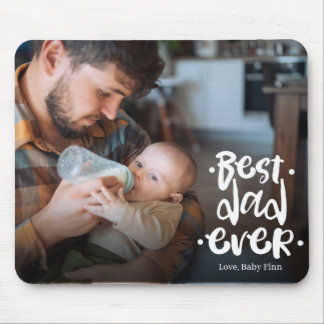 Tapis De Souris First Father’s Day Custom Photo Gift Best Dad Ever