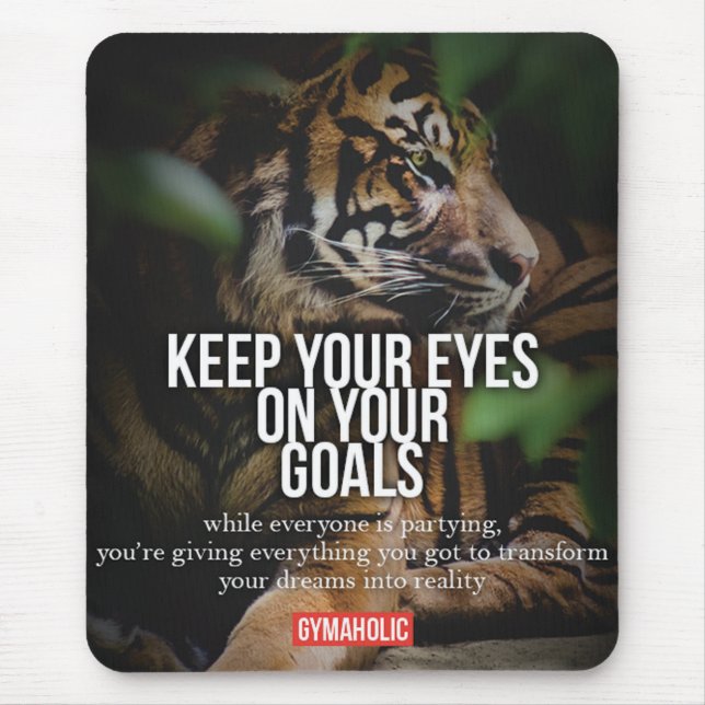 Tapis De Souris Fitness Motivationnelle (Devant)