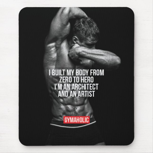 Tapis De Souris Fitness Motivationnelle (Devant)