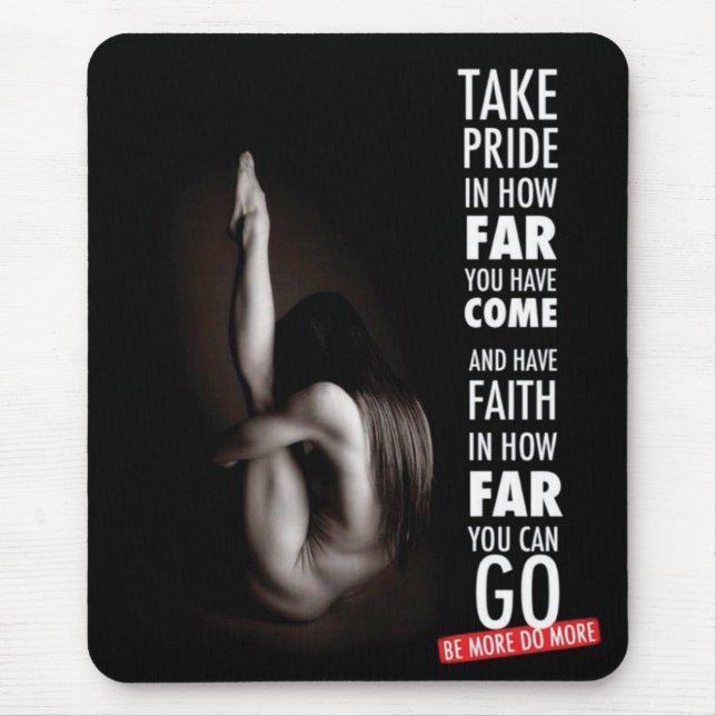 Tapis De Souris Fitness Motivationnelle (Devant)