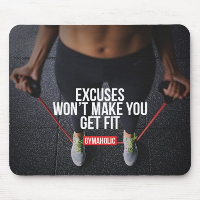 Tapis De Souris Fitness Motivationnelle (Devant)