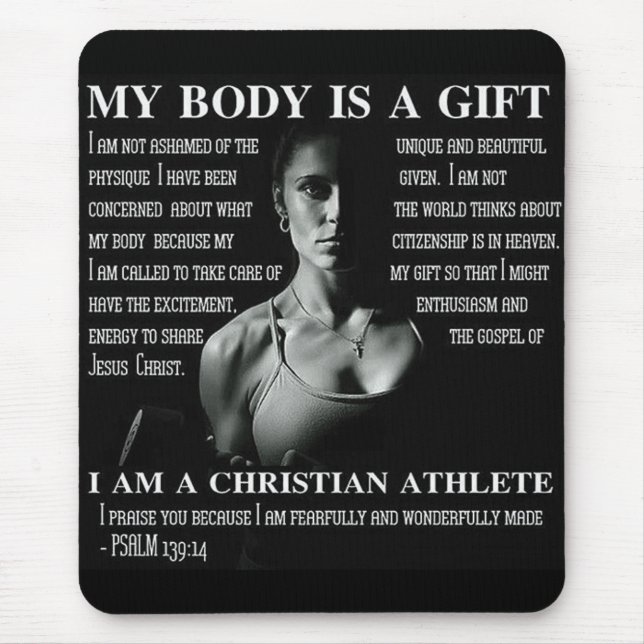 Tapis De Souris Fitness Motivationnelle (Devant)