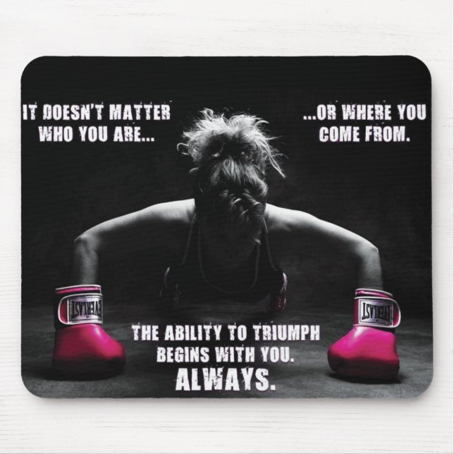 Tapis De Souris Fitness Motivationnelle (Devant)
