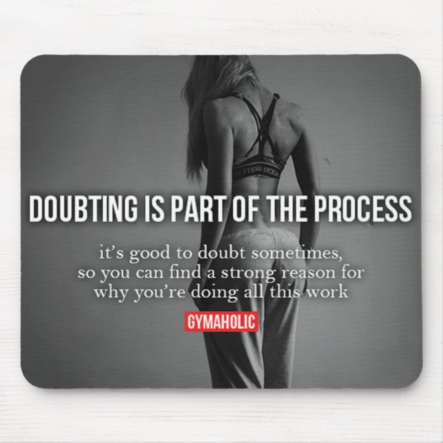 Tapis De Souris Fitness Motivationnelle (Devant)