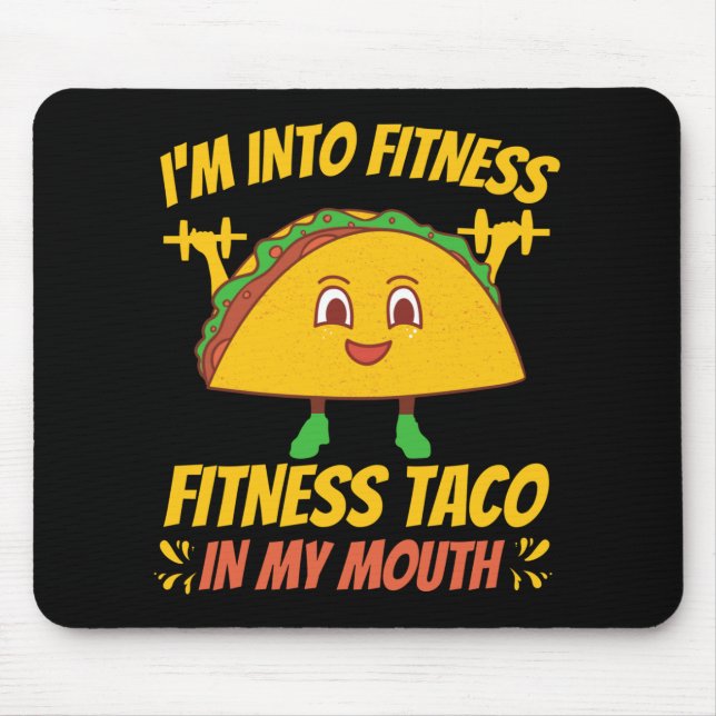 Tapis De Souris Fitness Taco Exercice Salle De Fitness (Devant)