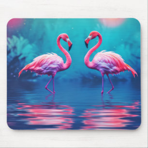 Tapis De Souris Flamant rose Animaux Animaux Faune Sauvage Coloré