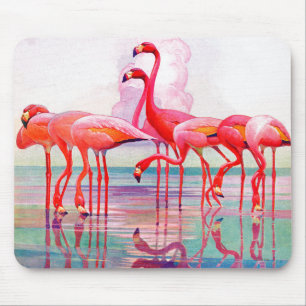 Tapis De Souris Flamants roses roses par Francis Lee Jacques