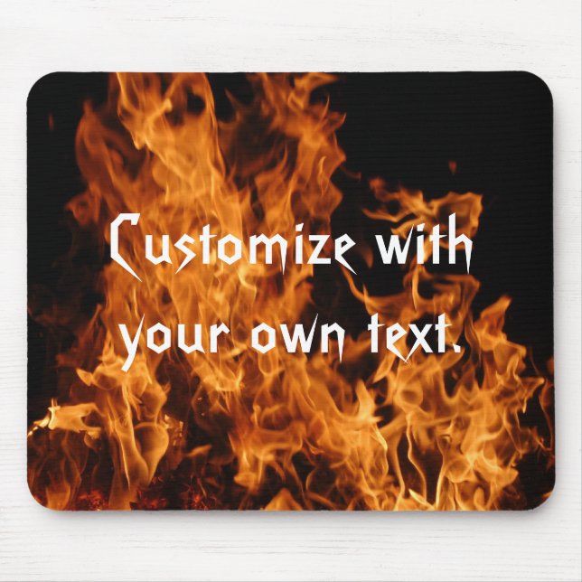 Tapis De Souris Flames Mousepad (Devant)