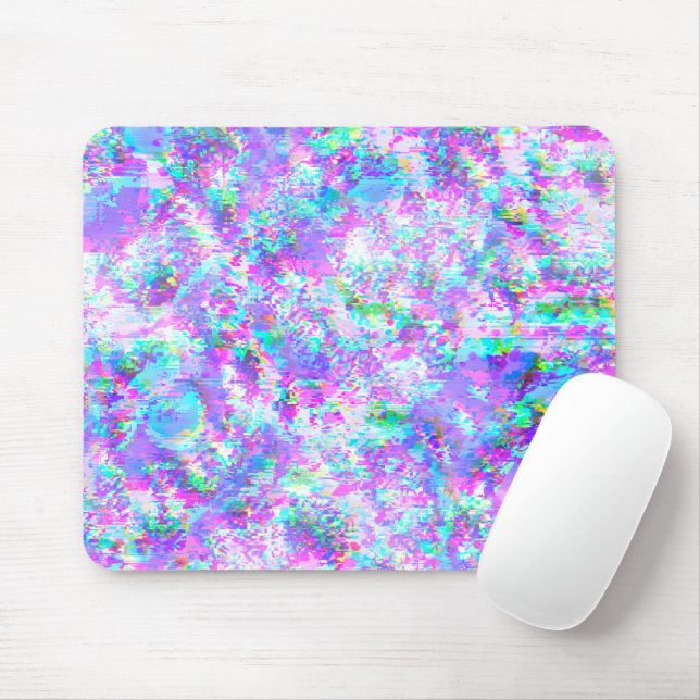Tapis De Souris Flamme violette et ondulée (Avec souris)