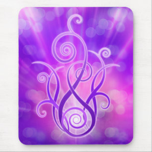 Tapis De Souris Flamme violette / Feu violet