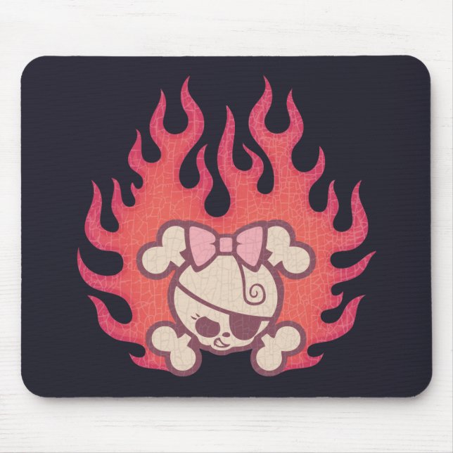 Tapis De Souris Flammes de chariot (Devant)