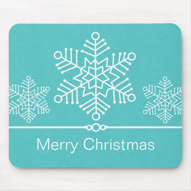 Tapis De Souris Flammes de neige délicieuses Mousepad de Noël (Devant)
