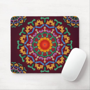 Tapis De Souris flèches modernes chics recycler carreaux de mandal