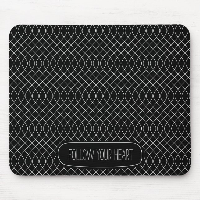 Tapis De Souris Flèches noires et blanches (Devant)