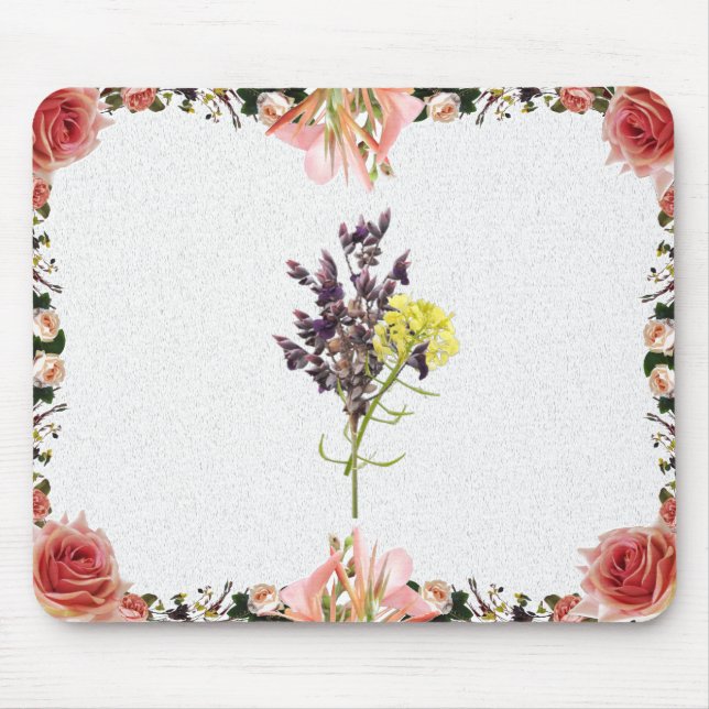 Tapis De Souris Fleur (Devant)
