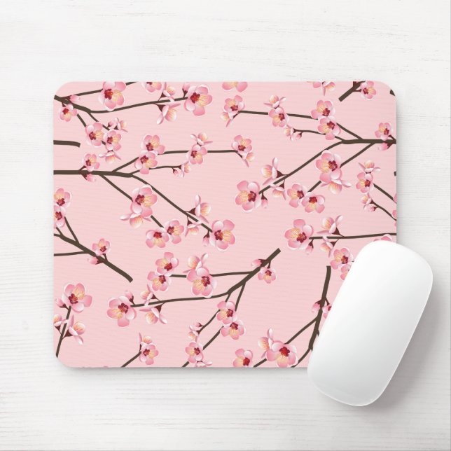 Tapis De Souris Fleur de cerise (Avec souris)